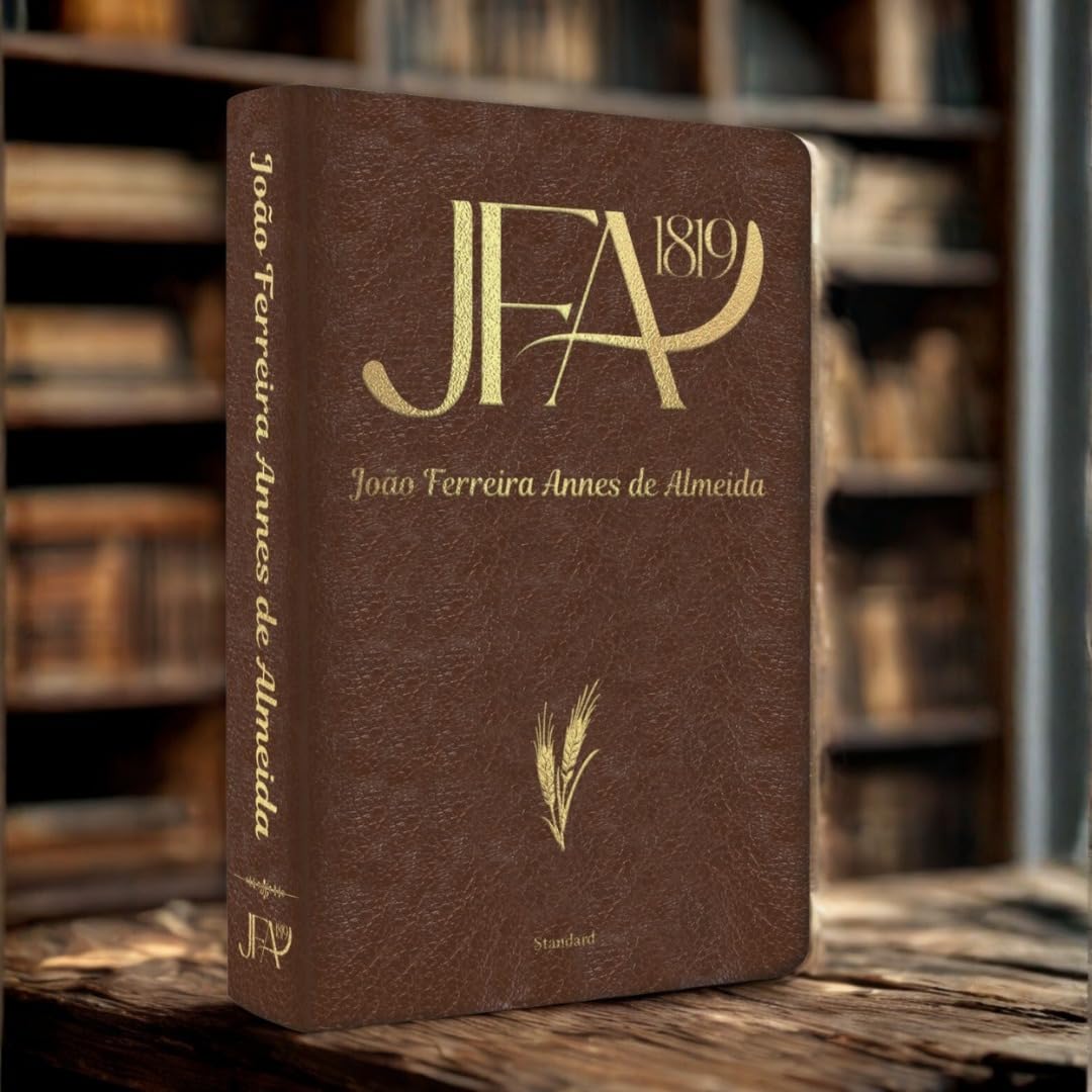 Bíblia Sagrada JFA 1819, Letra Grande, Couro Sintético Marrom
