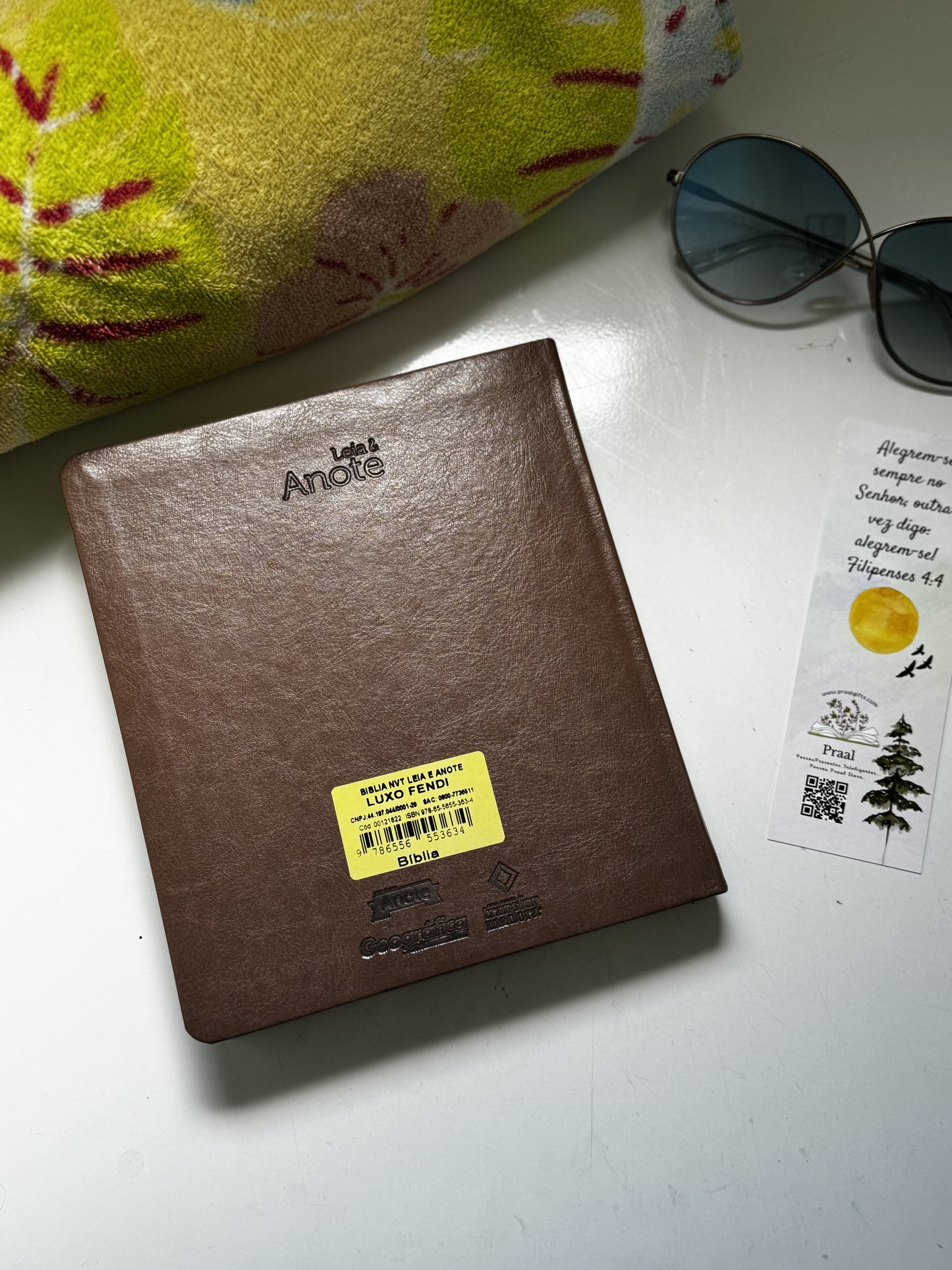 Bíblia Leia E Anote NVT Capa Luxo Fendi - Em Portugues do Brasil