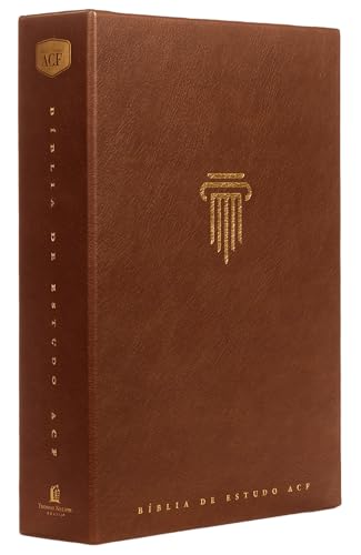 Bíblia de Estudo ACF, Couro-soft marrom | Com comentários da King James Study Bible