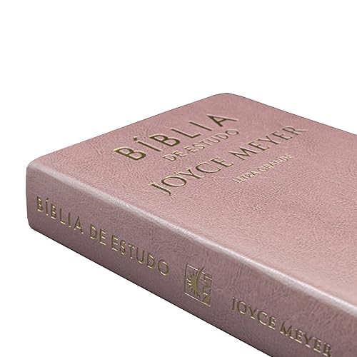 Bíblia de Estudo | Joyce Meyer | NVI | Letra Grande | Rosa - Portuguese Edition
