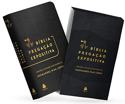 Bíblia Pregação Expositiva - ARA - PU luxo preto