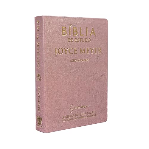 Bíblia de Estudo | Joyce Meyer | NVI | Letra Grande | Rosa - Portuguese Edition