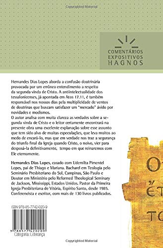 1 e 2TESSALONICENSES: Como se preparar para a segunda vinda de Cristo (Comentários Expositivos Hernandes Dias Lopes) (Portuguese Edition)