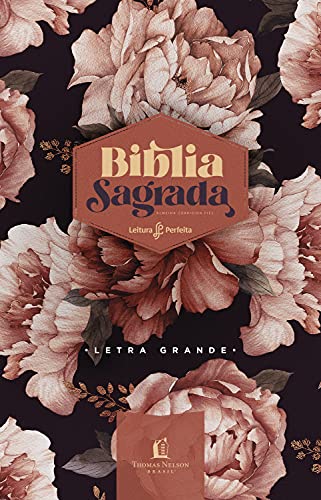 BIBLIA PEONIAS ROSADAS ACF LETRA GRANDE