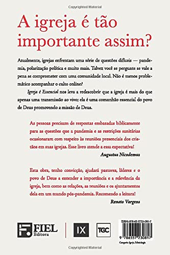 Igreja é essencial: Redescobrindo a importância do corpo de Cristo (Portuguese Edition)