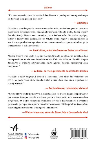 Avalie o que Importa. Como o Google Bono Vox e a Fundacao Gates Sacudiram o Mundo com os OKRs (Em Portugues do Brasil)