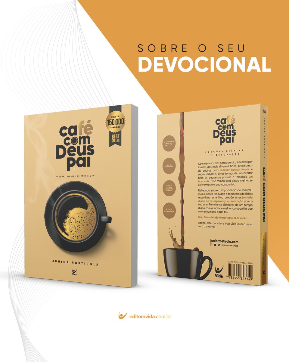 Devocional - Café com Deus Pai 2023 - Porções Diárias de Renovação - (Em Portugues do Brasil) - JUNIOR ROSTIROLA