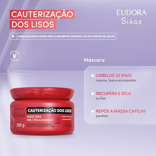 Eudora Siàge Cauterização dos Lisos Máscara Capilar 250g