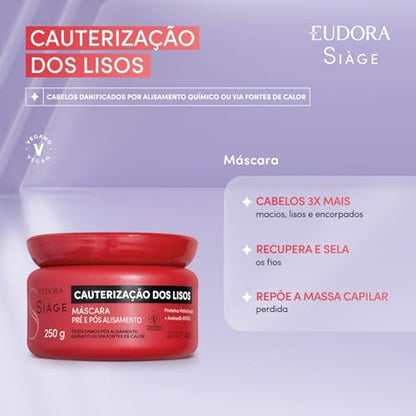 Eudora Siàge Cauterização dos Lisos Máscara Capilar 250g