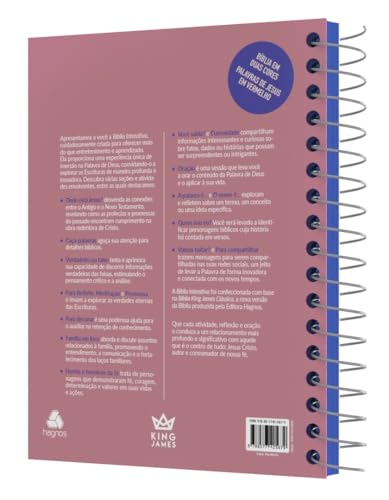 Bíblia Interativa Estude, Medite e Anote: Modelo Paciência - King James - BKJ