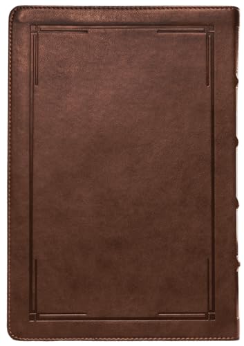 Bíblia Slim NVI, Letra Grande, Couro-soft marrom, Luxo, Barroca: Bíblia NVI Compacta