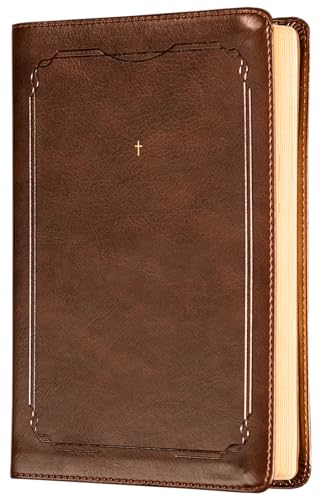The Purpose Book: Bíblia Sagrada, A21, Capa Couro-soft marrom, Cruz