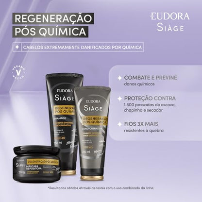 Eudora Máscara Repositora Siàge Expert Regeneração Pós Química 250g