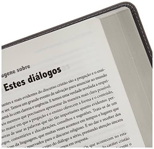 Bíblia de Estudo A Mensagem - Capa Luxo - Grafite e Bege