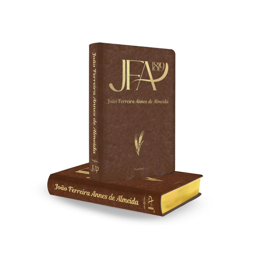Bíblia Sagrada JFA 1819, Letra Grande, Couro Sintético Marrom