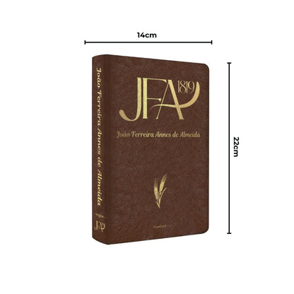 Bíblia Sagrada JFA 1819, Letra Grande, Couro Sintético Marrom