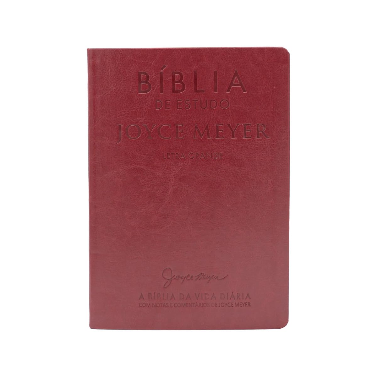 Biblia de Estudo Joyce Meyer nvi letra grande luxo vermelha
