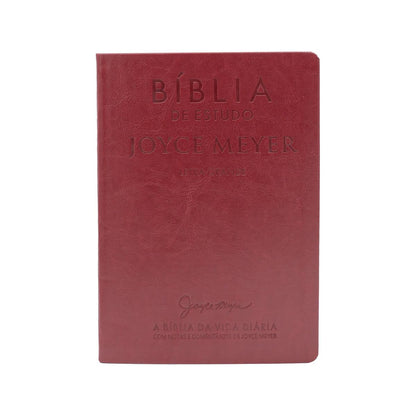 Biblia de Estudo Joyce Meyer nvi letra grande luxo vermelha