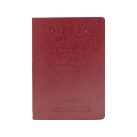 Biblia de Estudo Joyce Meyer nvi letra grande luxo vermelha