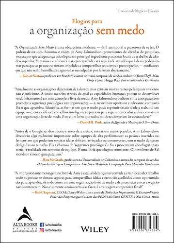 A Organização sem Medo: Criando Segurança Psicológica no Local de Trabalho Para Aprendizado, Novação e Crescimento (Volume 1)