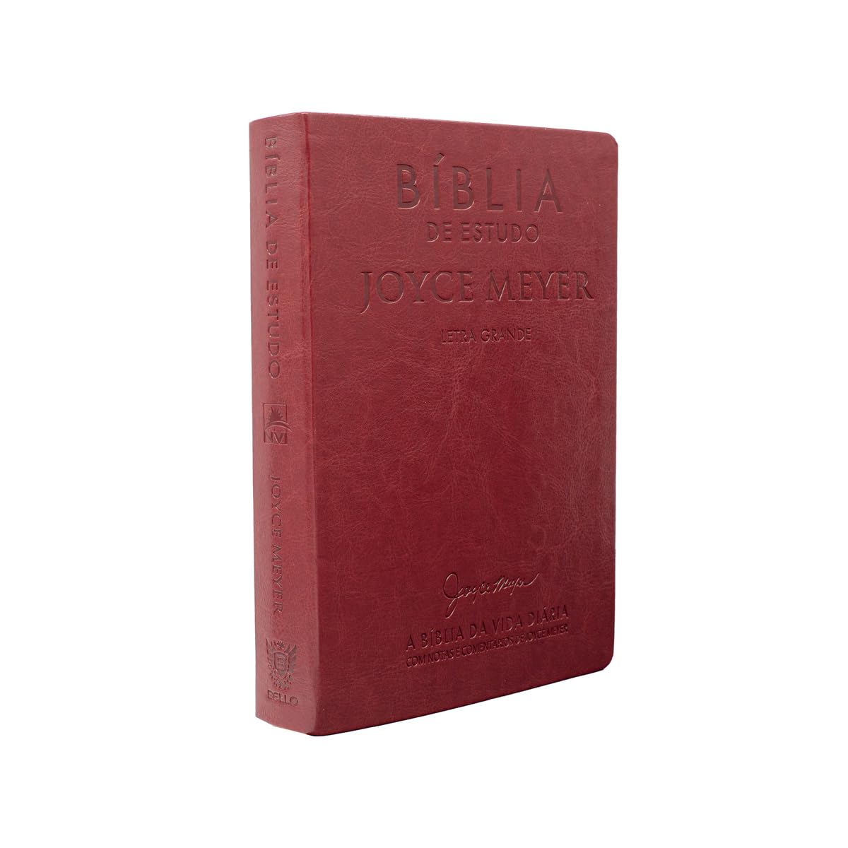 Biblia de Estudo Joyce Meyer nvi letra grande luxo vermelha