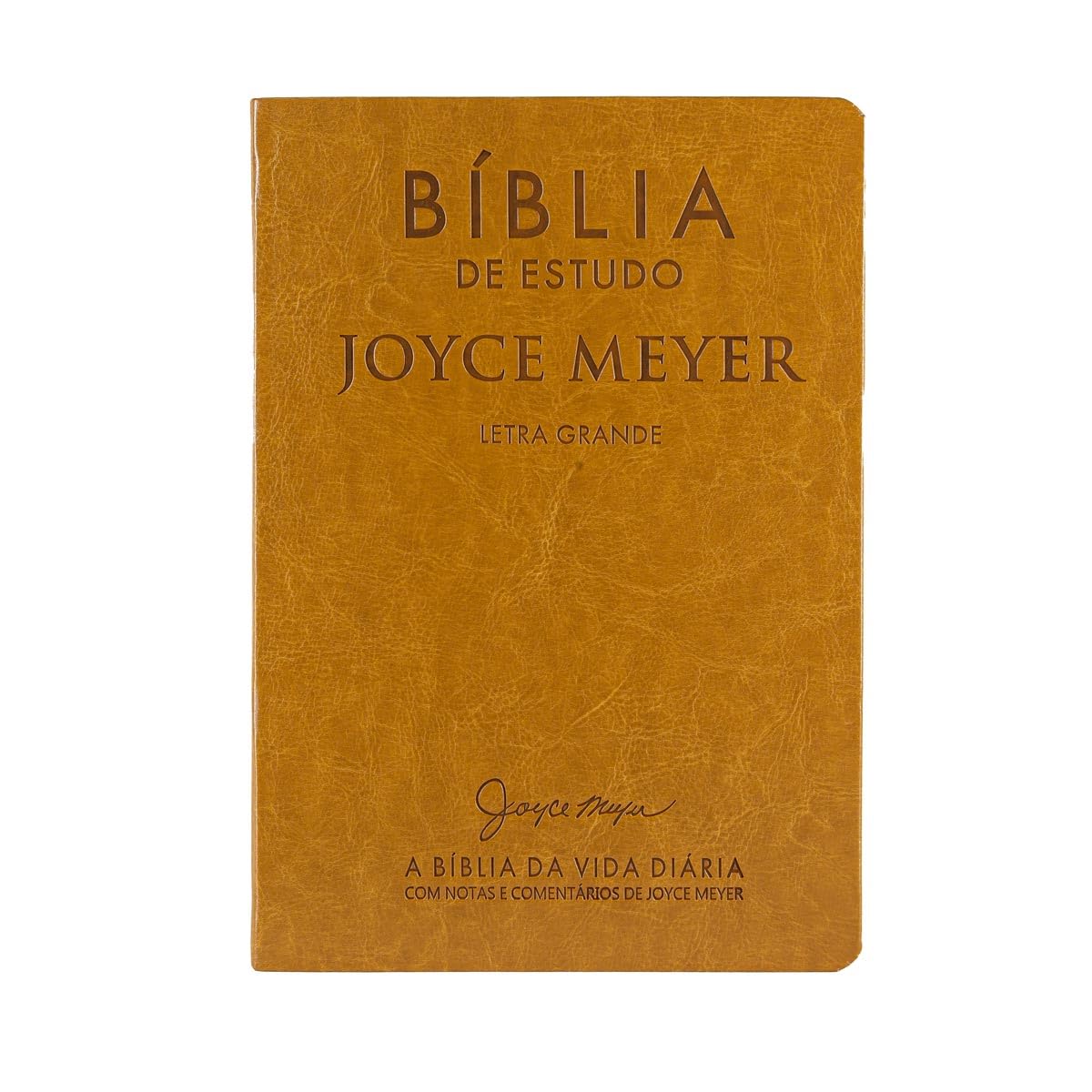 biblia de estudo joyce meyer nvi letra grande luxo mostarda