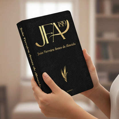 Bíblia Sagrada JFA 1819, Letra Grande, Couro Sintético Preta