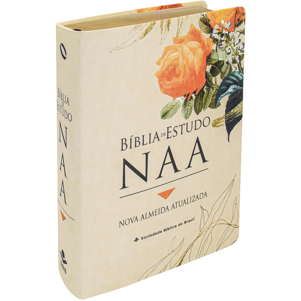 Bíblia de Estudo NAA, capa lírica em tecido: Nova Almeida Atualizada (NAA)