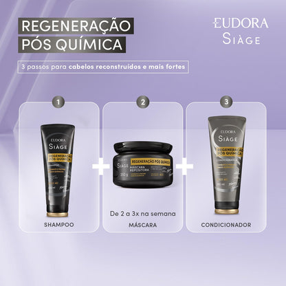 Eudora Máscara Repositora Siàge Expert Regeneração Pós Química 250g