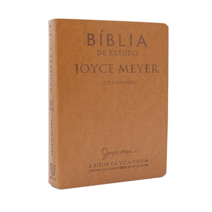 biblia de estudo joyce meyer nvi letra grande luxo mostarda