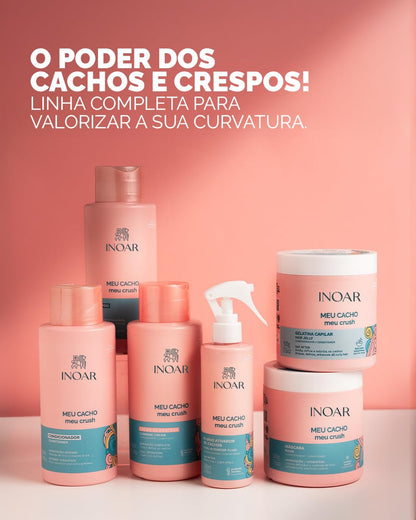 Inoar, Meu Cacho, Meu Crush – Creme de Pentear, Define Cachos, Hidrata e Controla o Frizz, Com Óleos Naturais e Vitaminas - 500ml