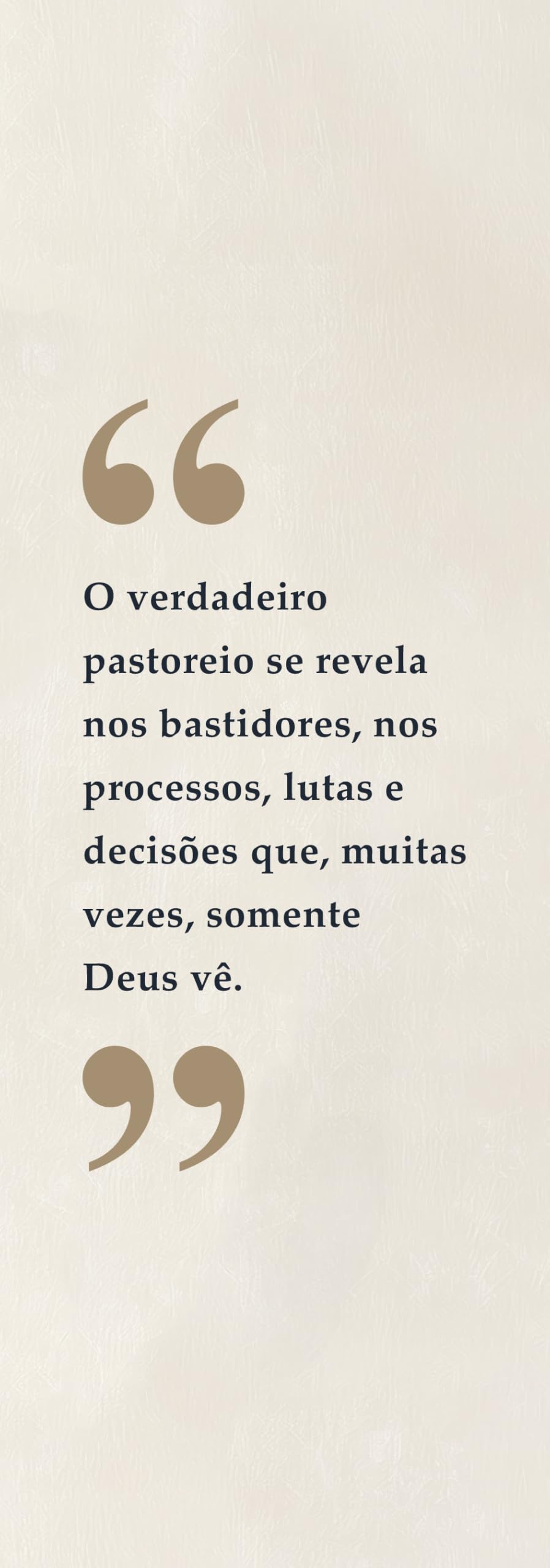 PASTOR, UM CONSELHO PARA VOCÊ: Reflexões, princípios bíblicos e valores para um pastoreio saudável