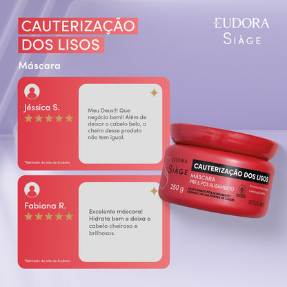 Eudora Siàge Cauterização dos Lisos Máscara Capilar 250g