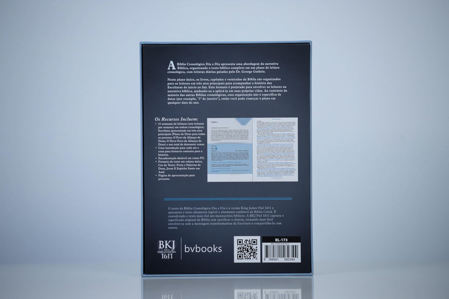 Bíblia Cronológica - Dia a Dia - Com Leituras Diarias - King James Fiel 1611 Portugues do Brasil
