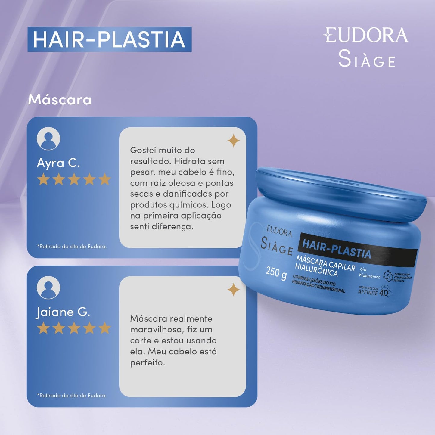 Siàge Máscara Capilar Hair-Plastia 250G