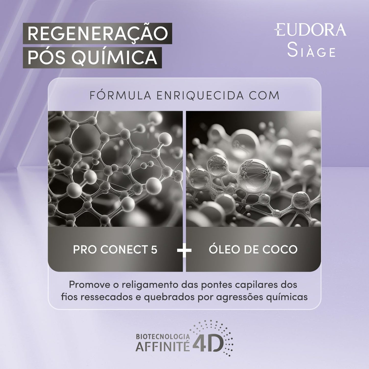 Eudora Máscara Repositora Siàge Expert Regeneração Pós Química 250g