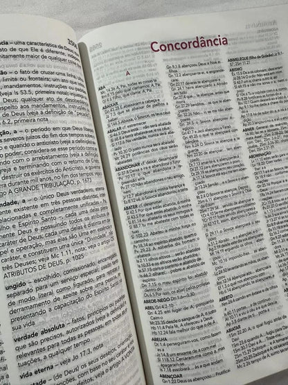 Biblia de Estudo Pentecostal Grande Luxo Preta Couro Legitimo (Em Portugues do Brasil)