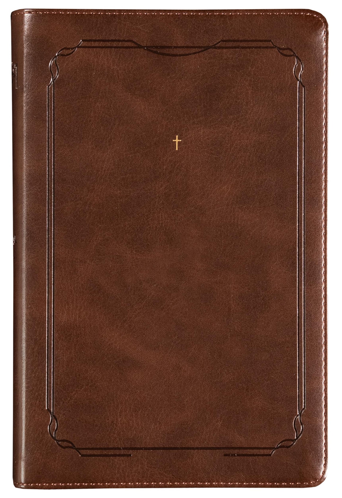 The Purpose Book: Bíblia Sagrada, A21, Capa Couro-soft marrom, Cruz