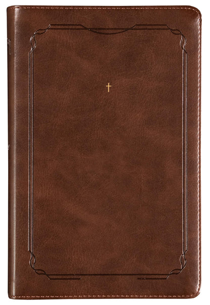The Purpose Book: Bíblia Sagrada, A21, Capa Couro-soft marrom, Cruz