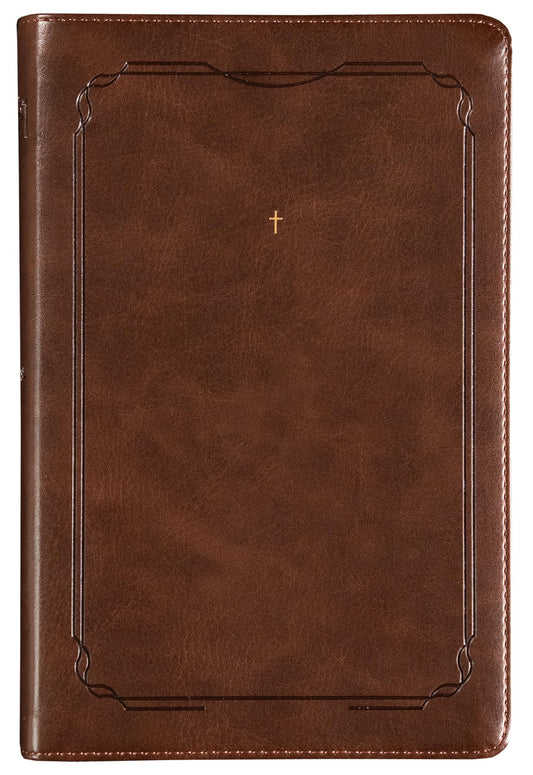 The Purpose Book: Bíblia Sagrada, A21, Capa Couro-soft marrom, Cruz