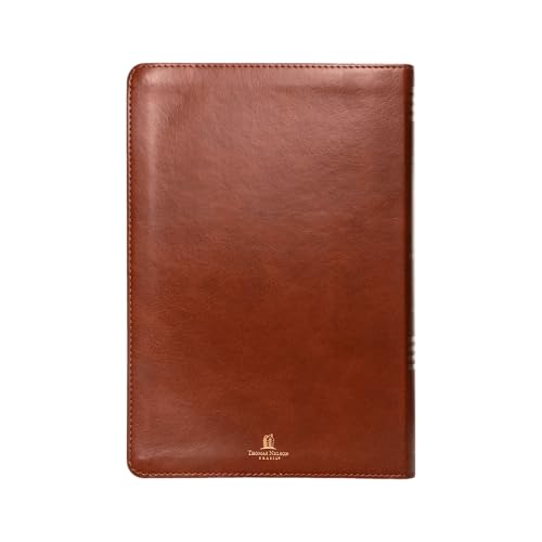 Bíblia Bilíngue, Português/Inglês, ACF/KJV, Couro-soft marrom, Leitura Perfeita: Bíblia King James Version e Almeida Corrigida Fiel