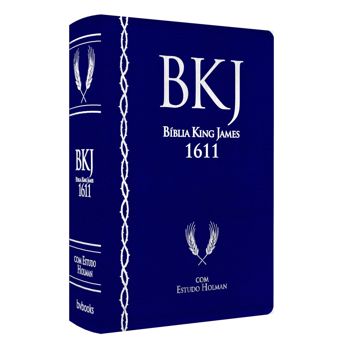 Biblia de Estudo King James 1611 (Estudo Holman) [imitation_leather] BVBOOKS [Jan 01, 2018] - BLUE