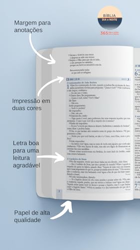 BÍBLIA DIA E NOITE - 365 DIAS E NOITES COM A PALAVRA: NOVA ALMEIDA ATUALIZADA NAA