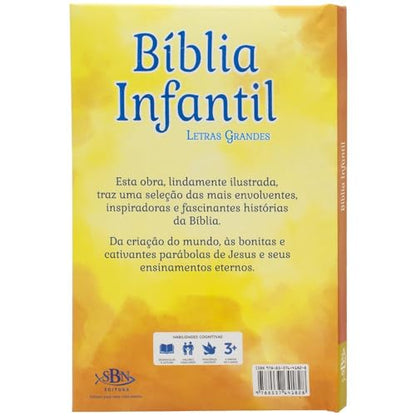 Biblia Infantil - Letras Grandes (Em Portugues do Brasil)