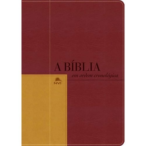 Bíblia em Ordem Cronológica | NVI | Letra Normal | Luxo | Vermelha | Mostarda - Linha dos acontecimentos históricos - Portugues do Brasil