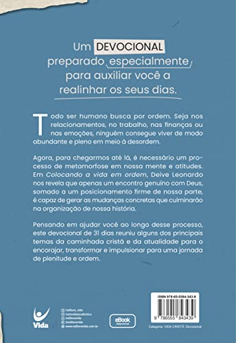 Devocional - Colocando a Vida em Ordem (Em Portugues do Brasil)