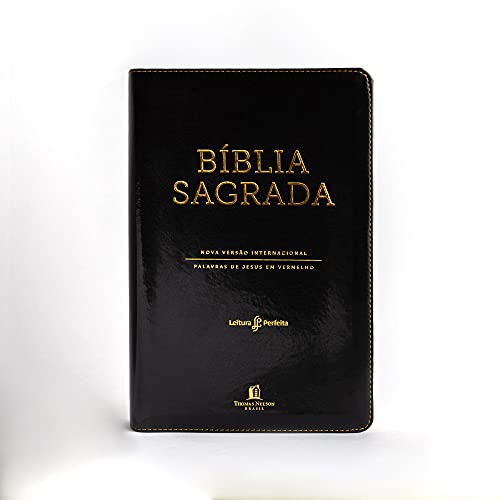 Biblia NVI Couro Soft Pret Letras Vermelhas Indice de Dedo Leitura Perfeita (Em Portugues do Brasil)