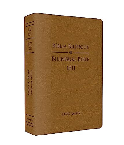 Holy Bible King James 1611 Bilingual Brown Cover - Portuguese - English - Bíblia King James Fiel 1611 Bilíngue Capa Marrom - Portugues - Ingles