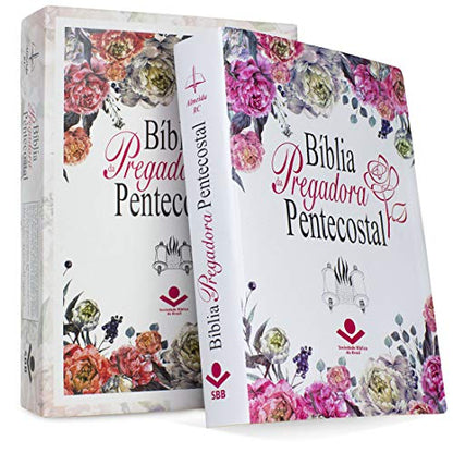 Bíblia da Pregadora Pentecostal, Almeida Revista e Corrigida, capa em couro reconstituído feminina (Portuguese Edition)