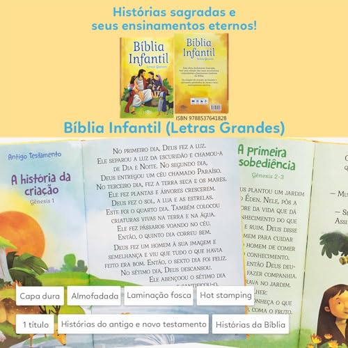 Biblia Infantil - Letras Grandes (Em Portugues do Brasil)